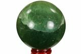 Polished Green Fluorite Sphere - Madagascar #106279-1